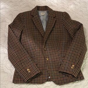 J. Crew Factory Multicolor Houndstooth Blazer
